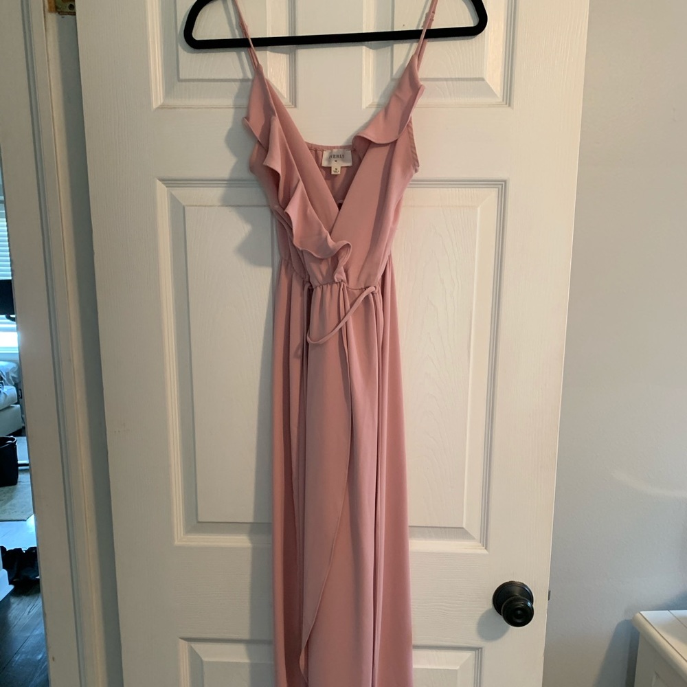 Ruffle Wrap Dress